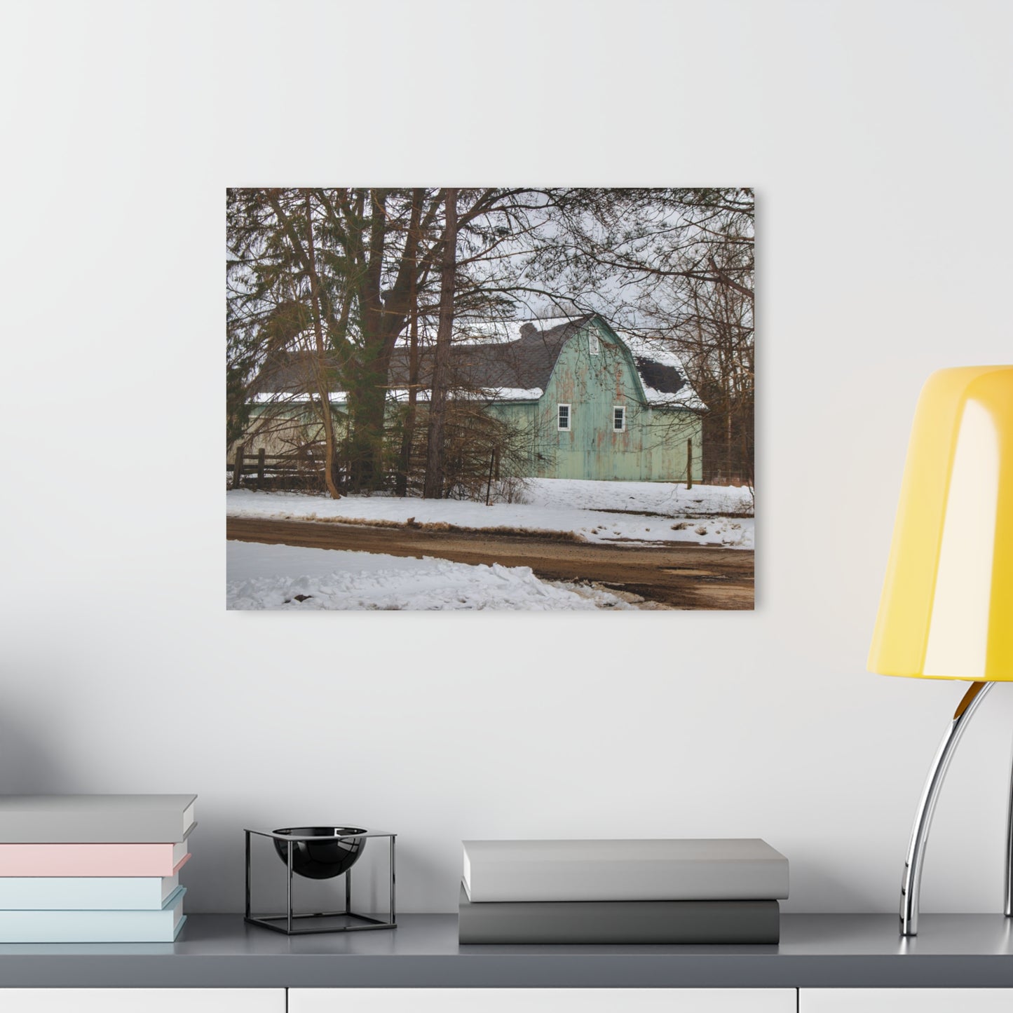 U R There Photography Hunters Creek Meadow Green Rustic Farmhouse Acrylic Wall Print