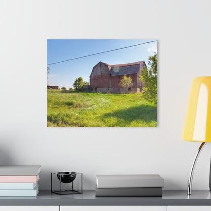 U R There Photography Leslie Road Red I Rustic Farmhouse Acrylic Wall Print