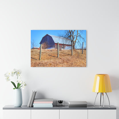 U R There Photography Marathon Haybarn on the Hill II Rustic Farmhouse Acrylic Wall Print
