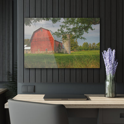 U R There Photography Crawford Road Red I Rustic Farmhouse Acrylic Wall Print