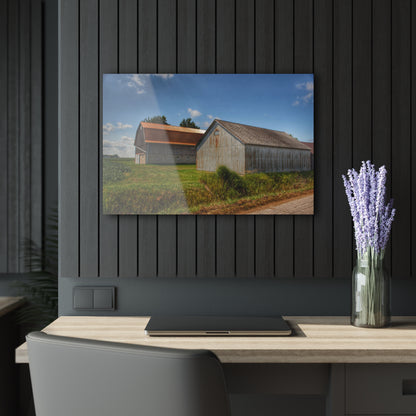 Barn Boutique Modern Farmhouse Acrylic Wall Print| Copper Greys