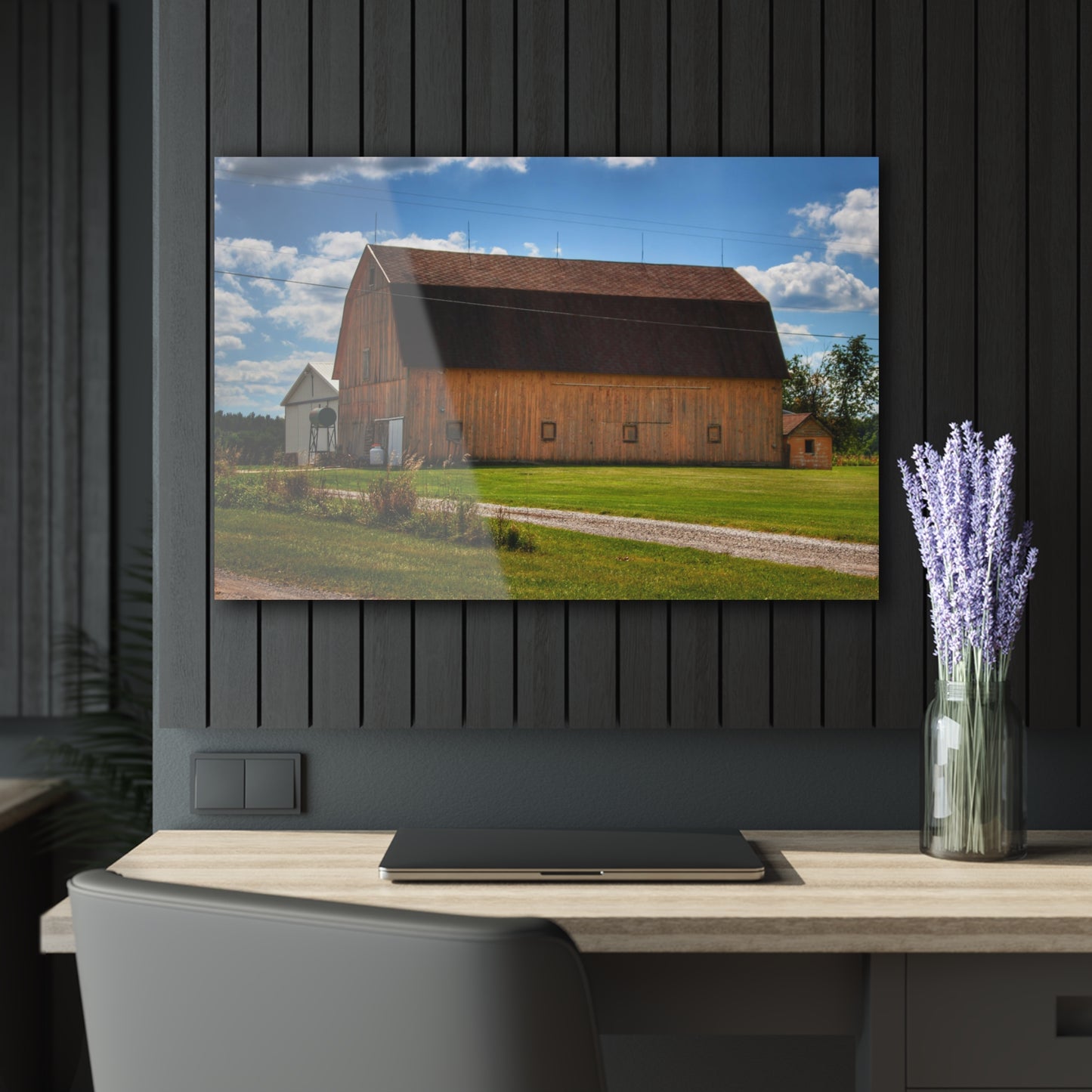 U R There Photography Bristol Gold Rustic Farmhouse Acrylic Wall Print