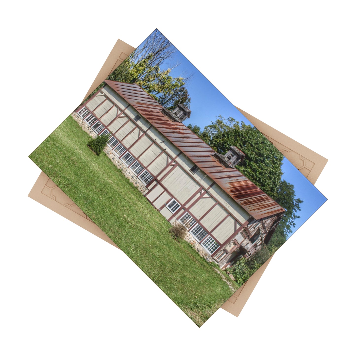 U R There Photography Bordman Road Rusted Rustic Farmhouse Decorative Ceramic Tile