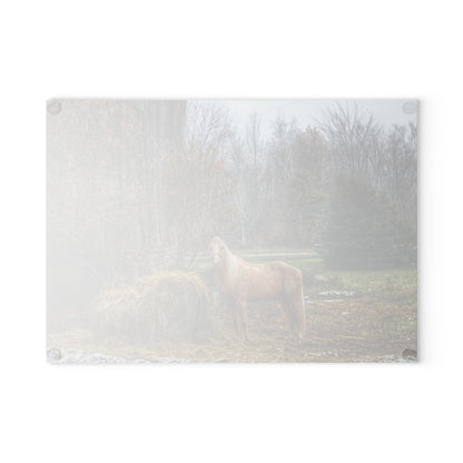 U R There Photography French Road Butterscotch Rustic Farmhouse Tempered-Glass Cutting Board