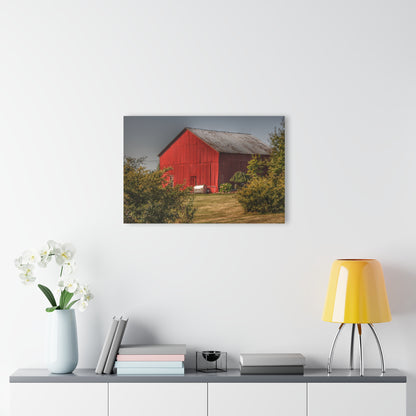U R There Photography Vassar Roadside Red Rustic Farmhouse Acrylic Wall Print