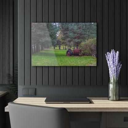 U R There Photography Casey Road Yard Art II Rustic Farmhouse Acrylic Wall Print