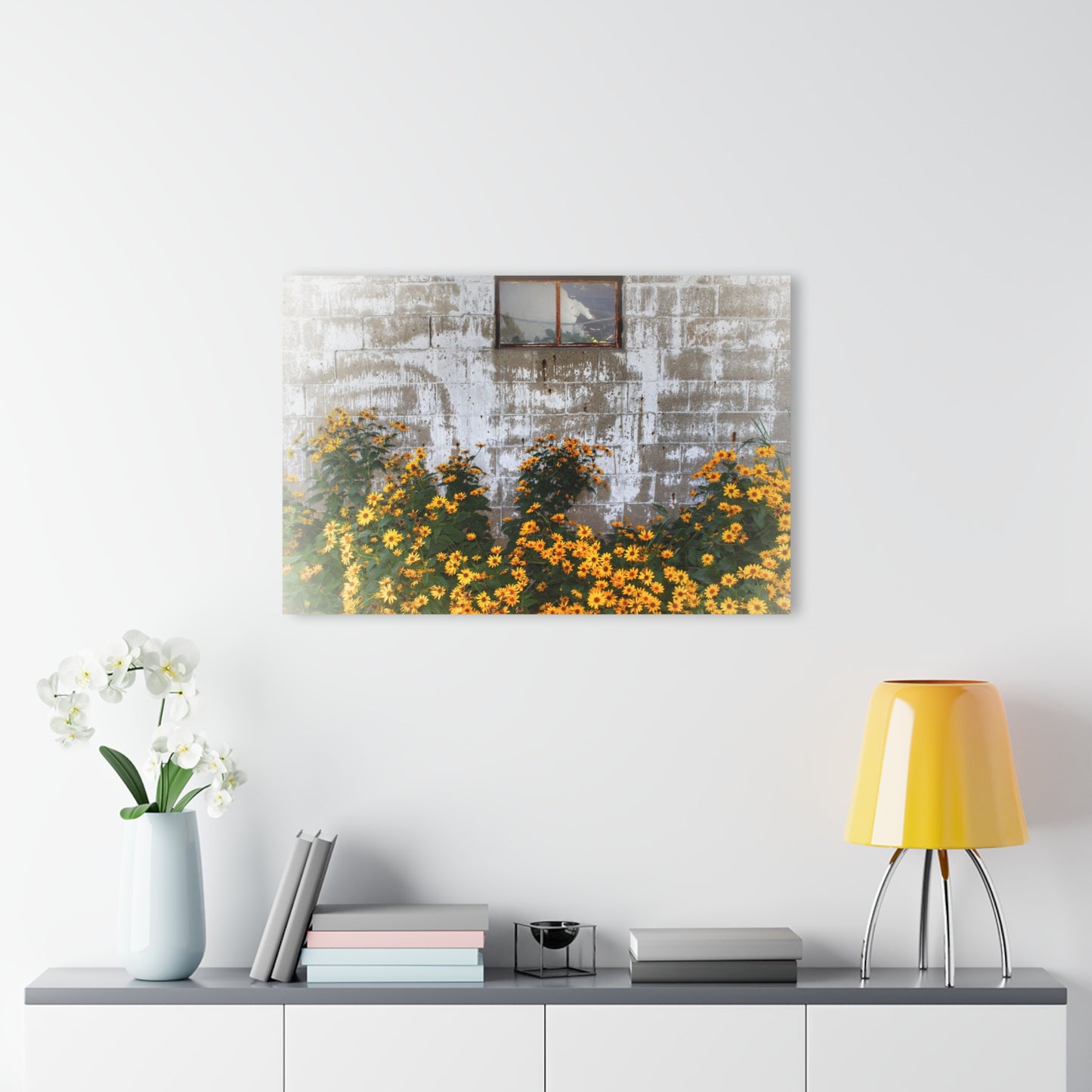 U R There Photography Golden Blooms on McDowell Rustic Farmhouse Acrylic Wall Print