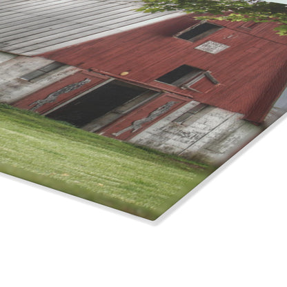 U R There Photography Peters Red Appaloosa III Rustic Farmhouse Tempered-Glass Cutting Board