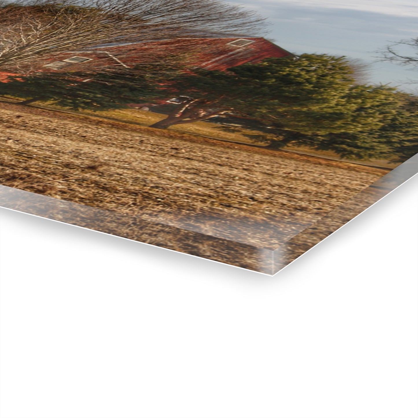 U R There Photography Irish Road Hidden Red Rustic Farmhouse Acrylic Wall Print