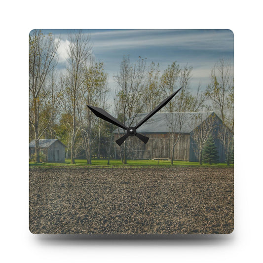 Dehmel Road Farm II Rustic Farmhouse Acrylic Analog Wall Clock