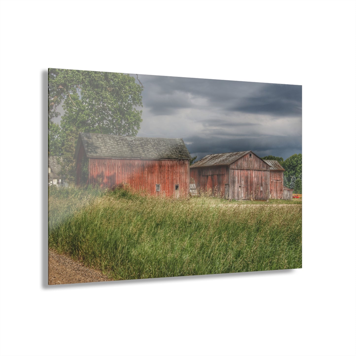 U R There Photography Hunters Creek Reds Rustic Farmhouse Acrylic Wall Print
