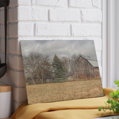 Barn Boutique Rustic Tempered-Glass Cutting Board| Frankenmuth Flint Street Farm