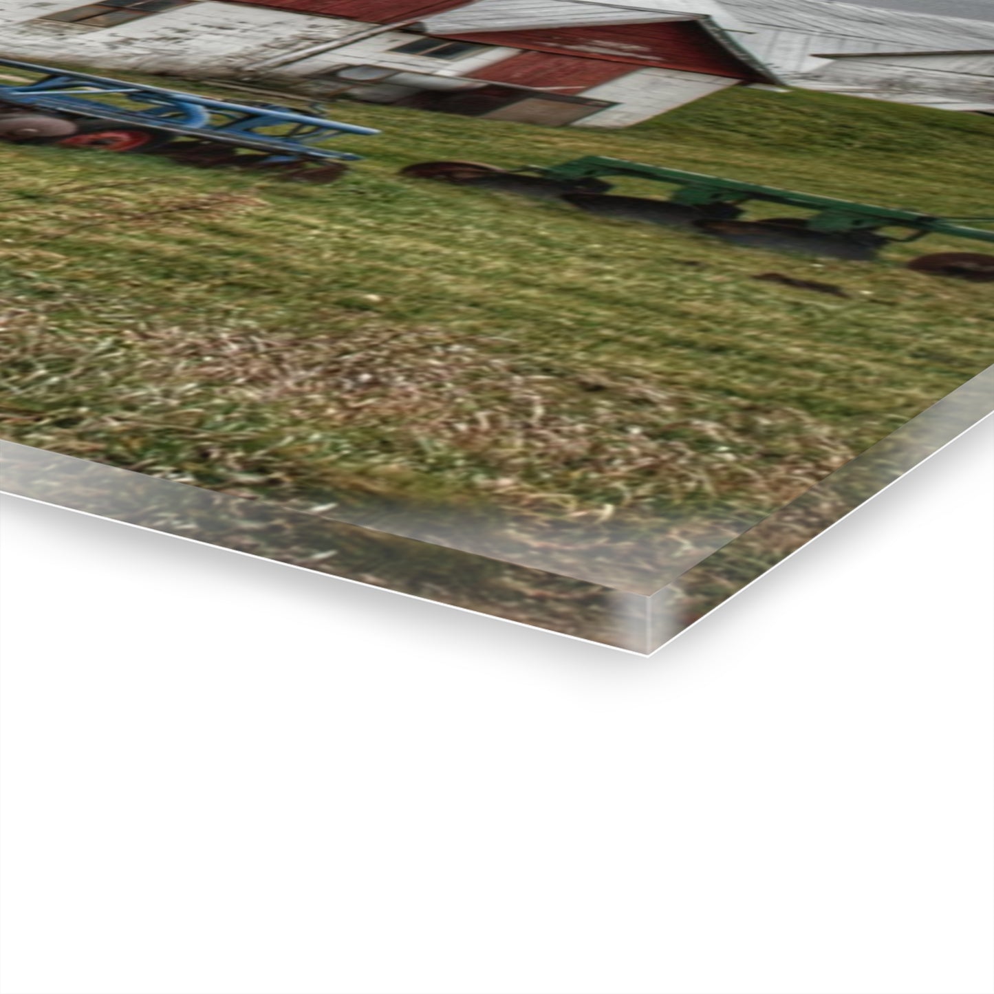 U R There Photography Fostoria Red I Rustic Farmhouse Acrylic Wall Print