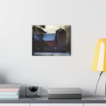 U R There Photography Ebeling Road Red Rustic Farmhouse Acrylic Wall Print