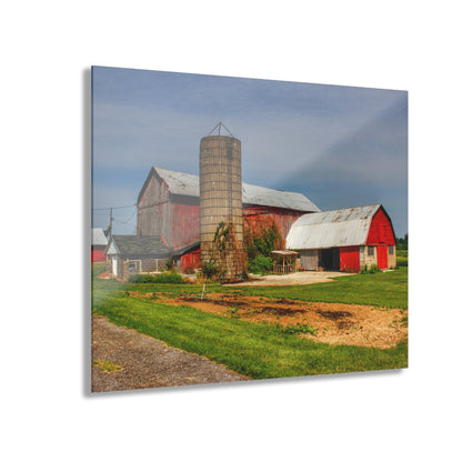 U R There Photography Marlette Red IV Rustic Farmhouse Acrylic Wall Print