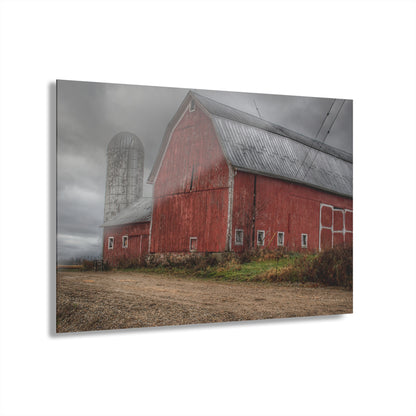 U R There Photography Stanley Road Reds Rustic Farmhouse Acrylic Wall Print