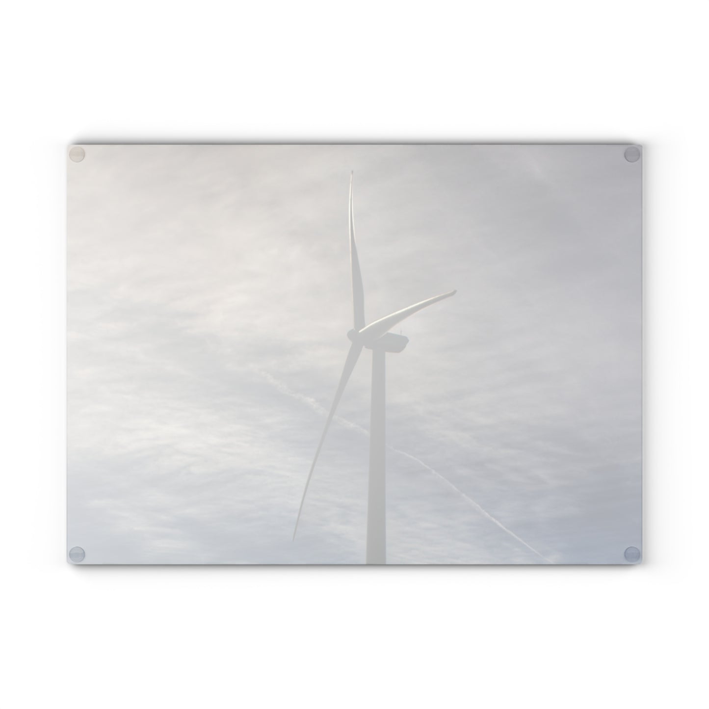 U R There Photography North Gera Road Windmill Rustic Farmhouse Tempered-Glass Cutting Board