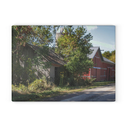 U R There Photography Bordman Roadside Buddies II Rustic Farmhouse Tempered-Glass Cutting Board