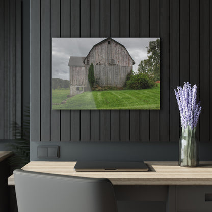 U R There Photography Dequindre Road Grey III Rustic Farmhouse Acrylic Wall Print