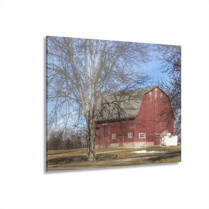 U R There Photography Dixon Road Red Rustic Farmhouse Acrylic Wall Print