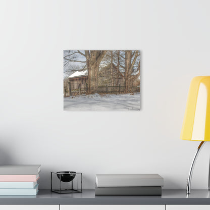 U R There Photography English Road Grey Rustic Farmhouse Acrylic Wall Print