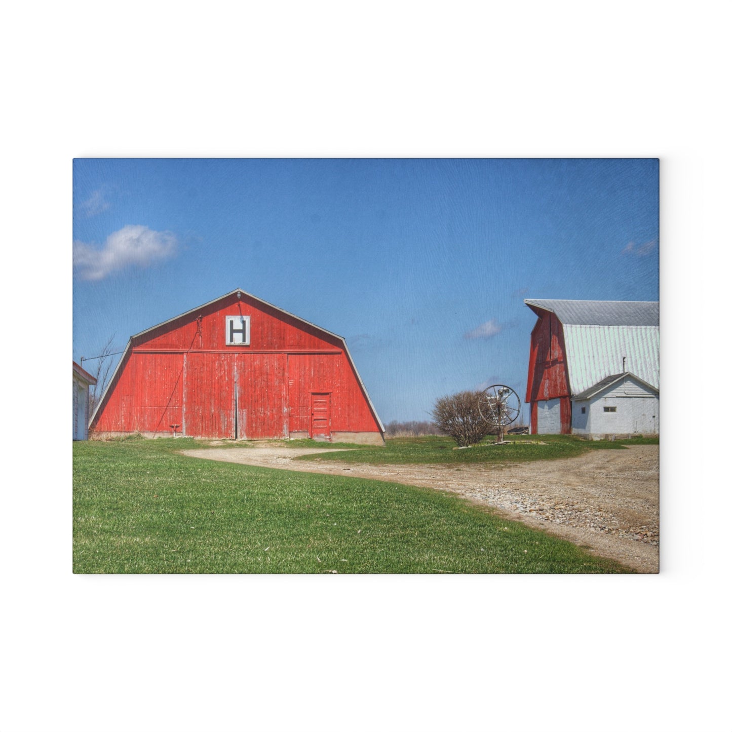 U R There Photography Shay Lakee Duo Rustic Farmhouse Tempered-Glass Cutting Board
