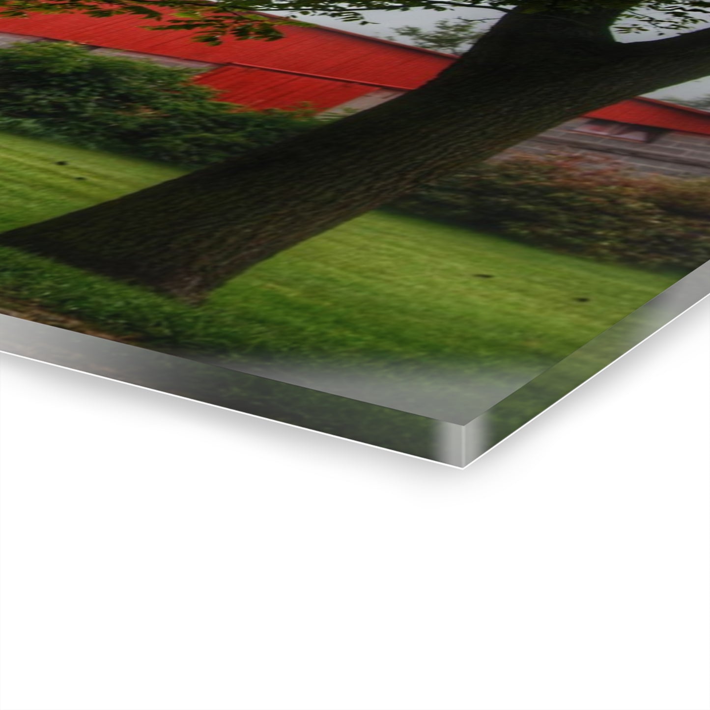 U R There Photography Five Lakes Road Red II Rustic Farmhouse Acrylic Wall Print