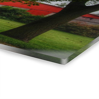 U R There Photography Five Lakes Road Red II Rustic Farmhouse Acrylic Wall Print