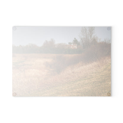 U R There Photography Beyond the Short Pines Rustic Farmhouse Tempered-Glass Cutting Board