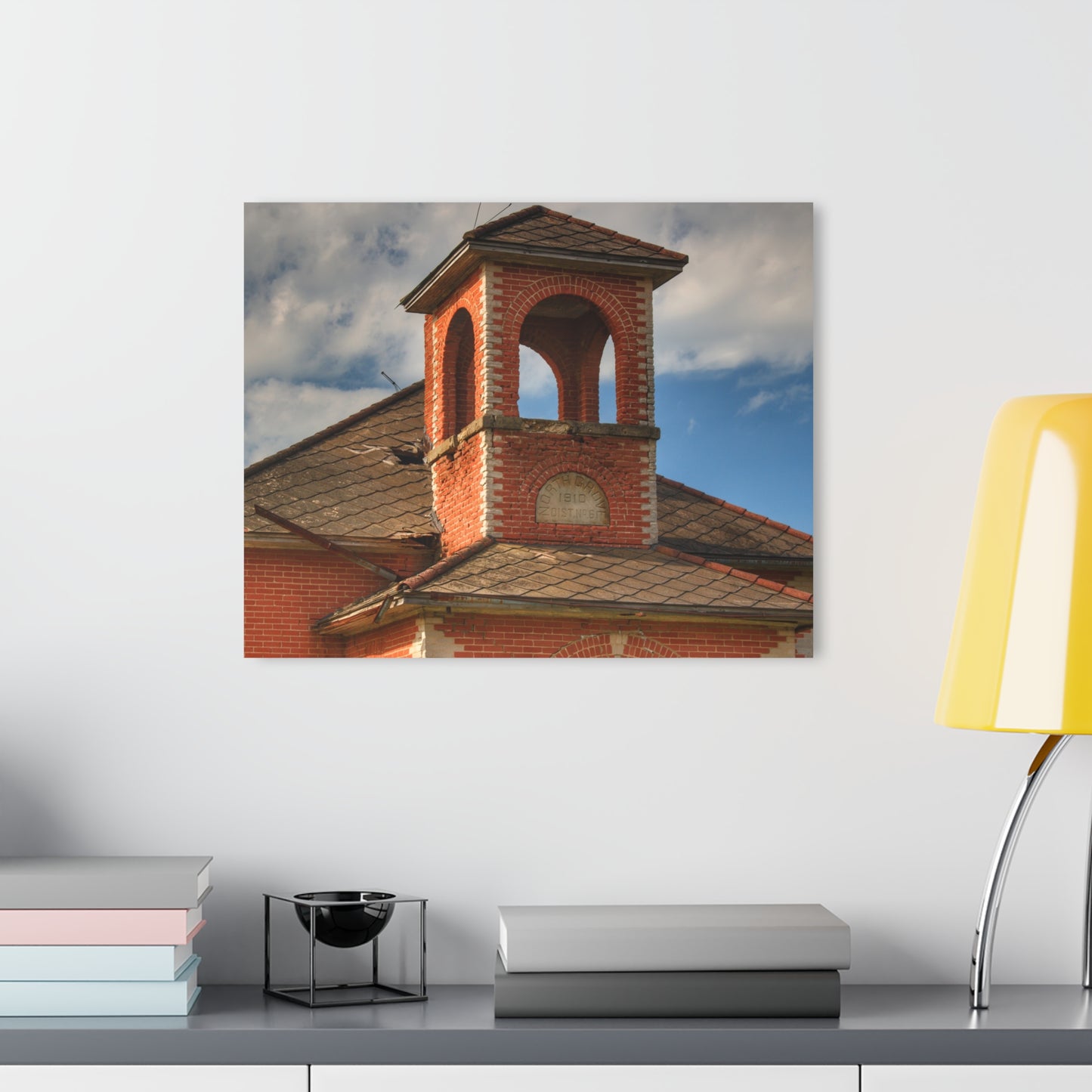 U R There Photography North Grove Road Schoolhouse II Rustic Farmhouse Acrylic Wall Print