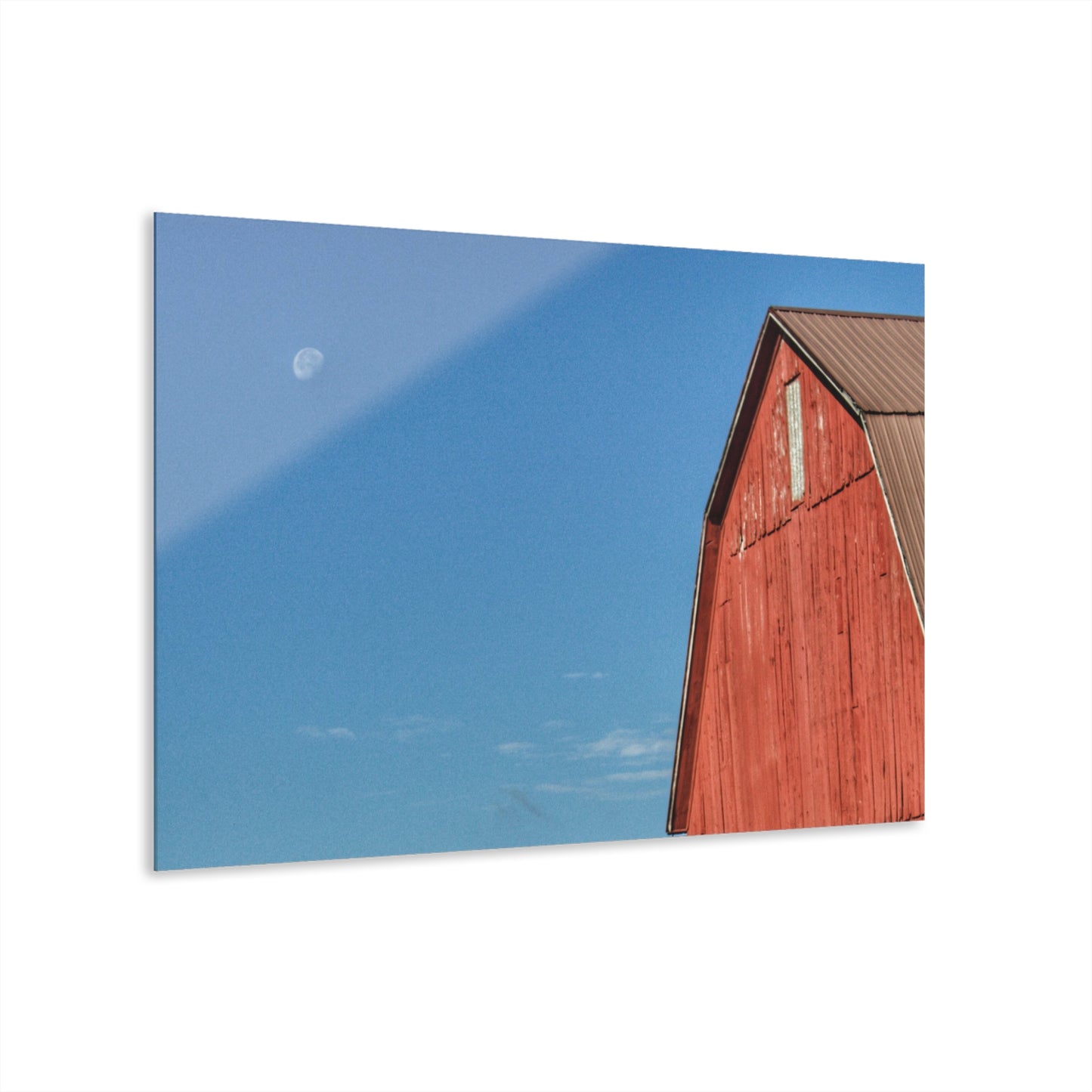 U R There Photography Fargo Road Red II Rustic Farmhouse Acrylic Wall Print