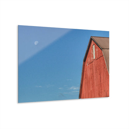 U R There Photography Fargo Road Red II Rustic Farmhouse Acrylic Wall Print