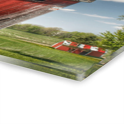 U R There Photography Hollenbeck Road Red III Rustic Farmhouse Acrylic Wall Print