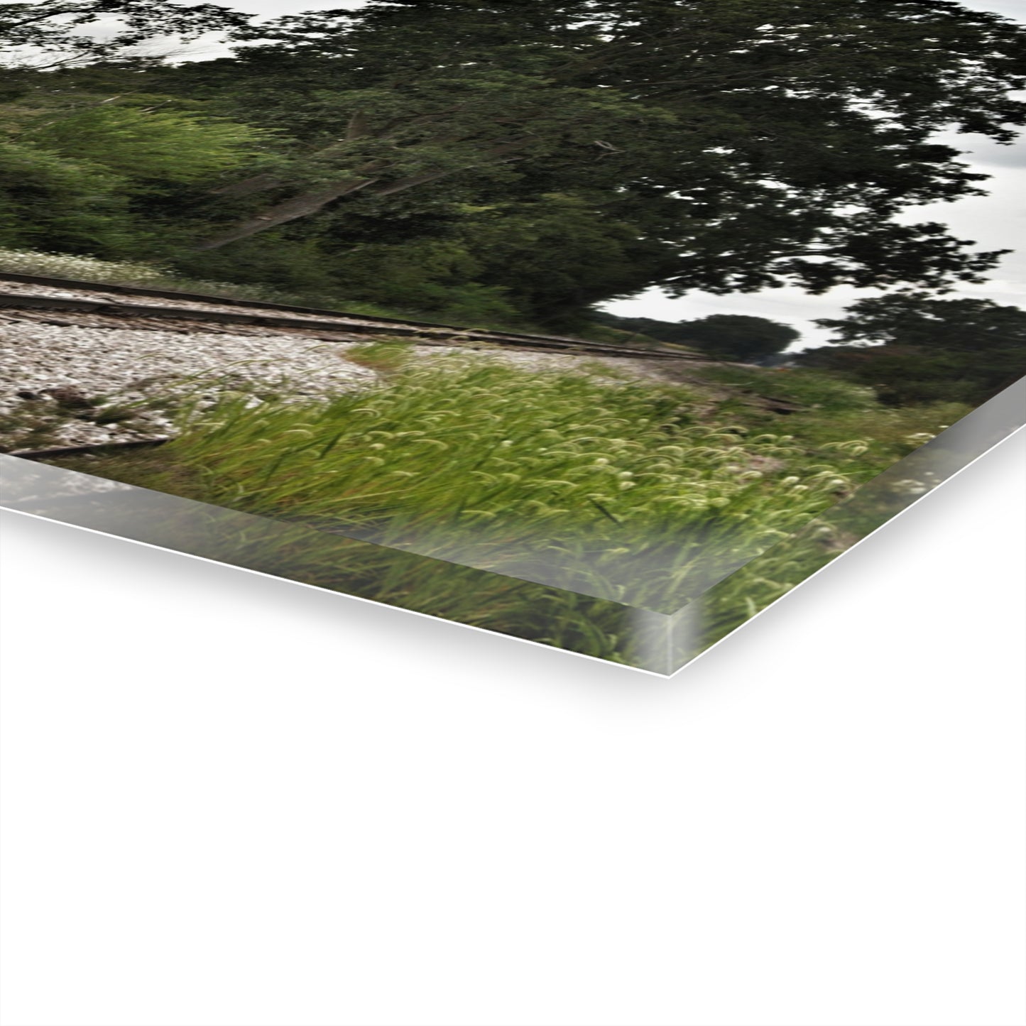 U R There Photography Michigan Rails Rustic Farmhouse Acrylic Wall Print