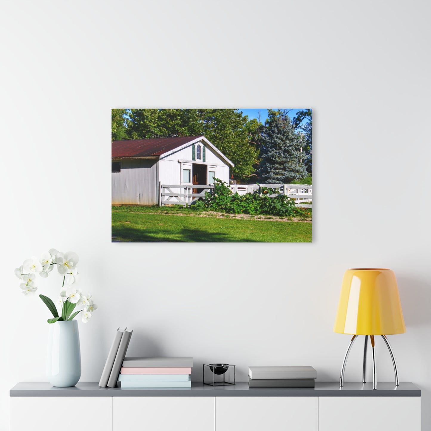 U R There Photography Beyond the Fence on Baldwin Rustic Farmhouse Acrylic Wall Print