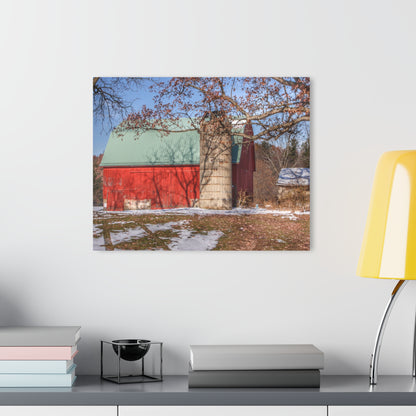 U R There Photography Webster Road Red II Rustic Farmhouse Acrylic Wall Print