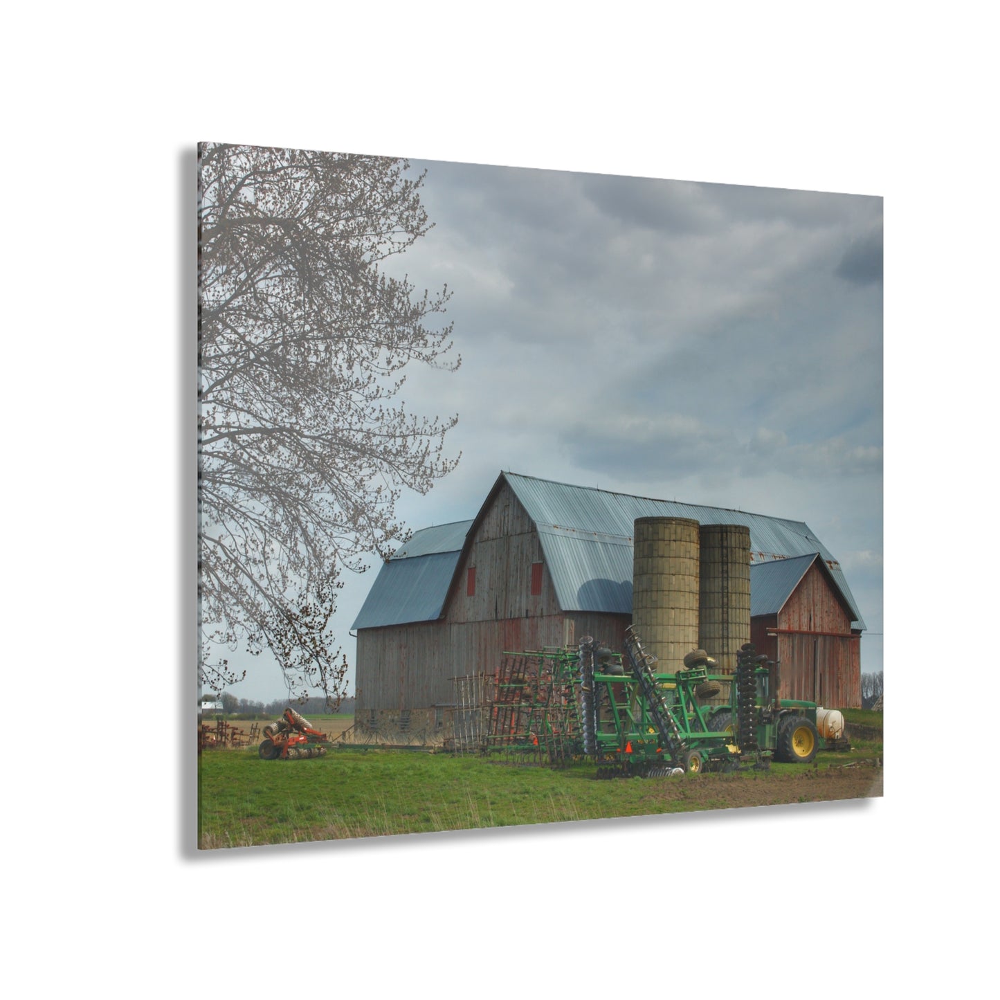 U R There Photography Snover Road Red I Rustic Farmhouse Acrylic Wall Print