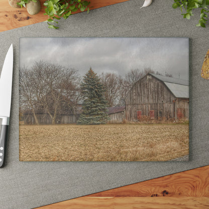 Barn Boutique Rustic Tempered-Glass Cutting Board| Frankenmuth Flint Street Farm