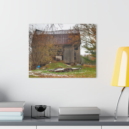 U R There Photography Frenchline Road Old Grey Rustic Farmhouse Acrylic Wall Print