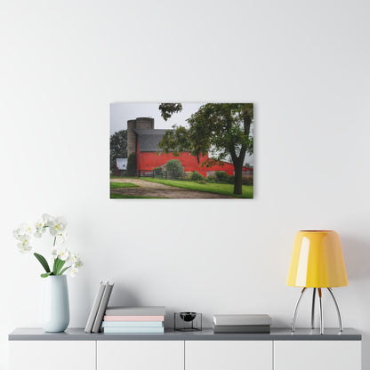 U R There Photography Five Lakes Road Red II Rustic Farmhouse Acrylic Wall Print