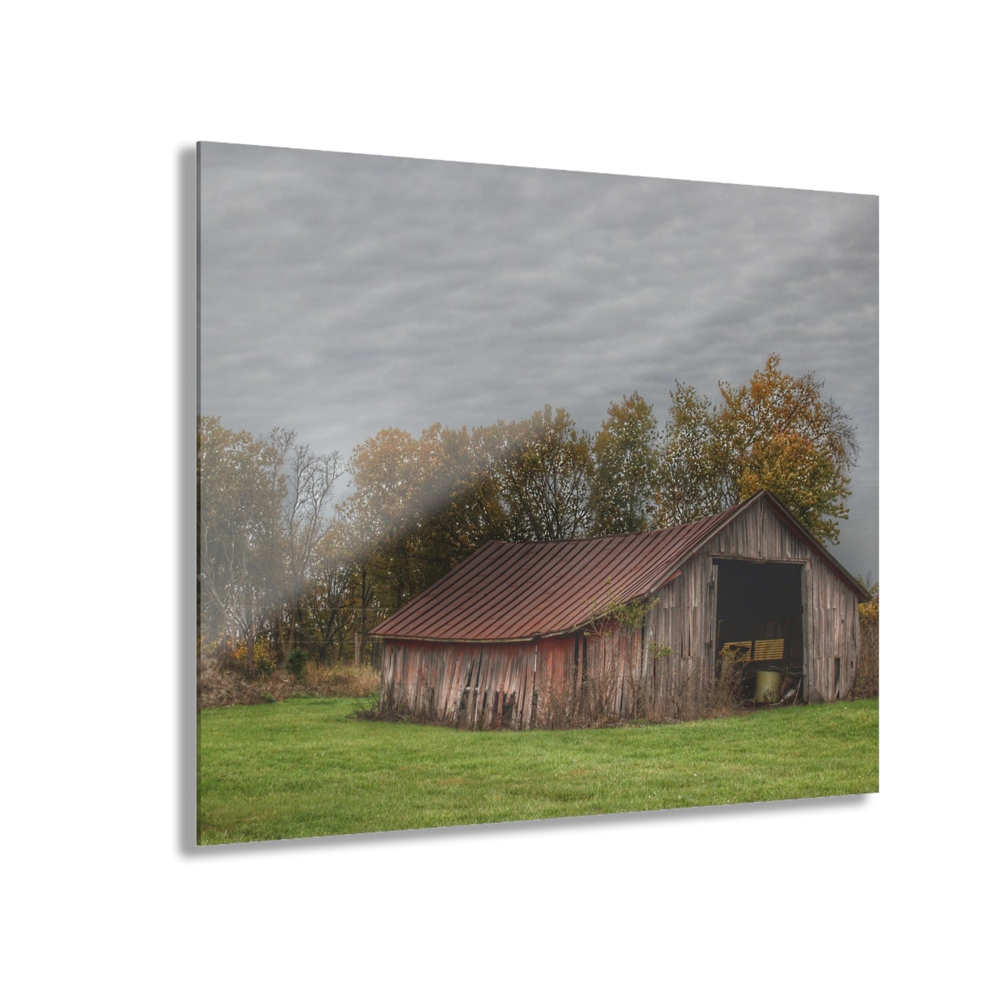U R There Photography Stewart Road Little Grey Rustic Farmhouse Acrylic Wall Print