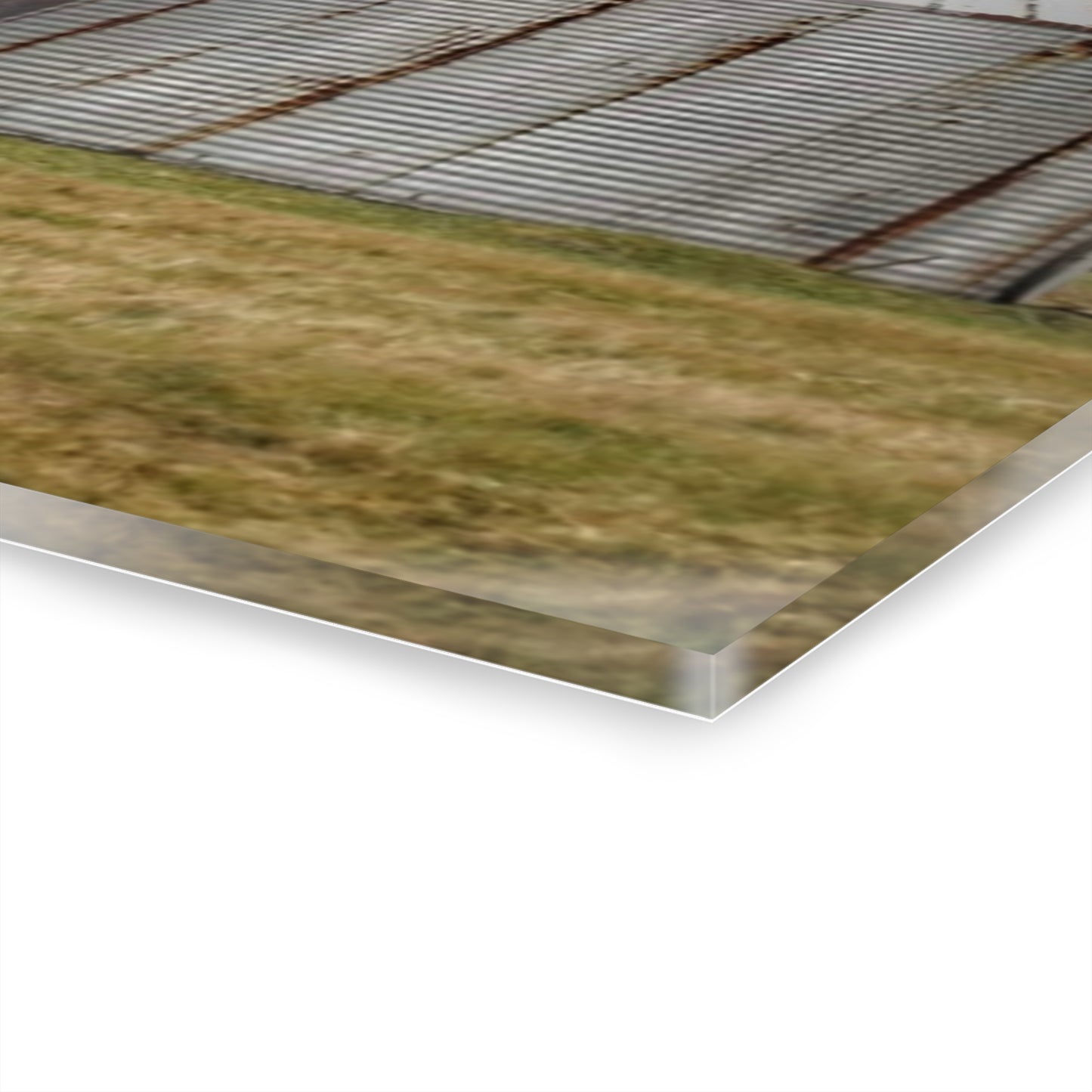 U R There Photography Hough Road Green Quonset I Rustic Farmhouse Acrylic Wall Print