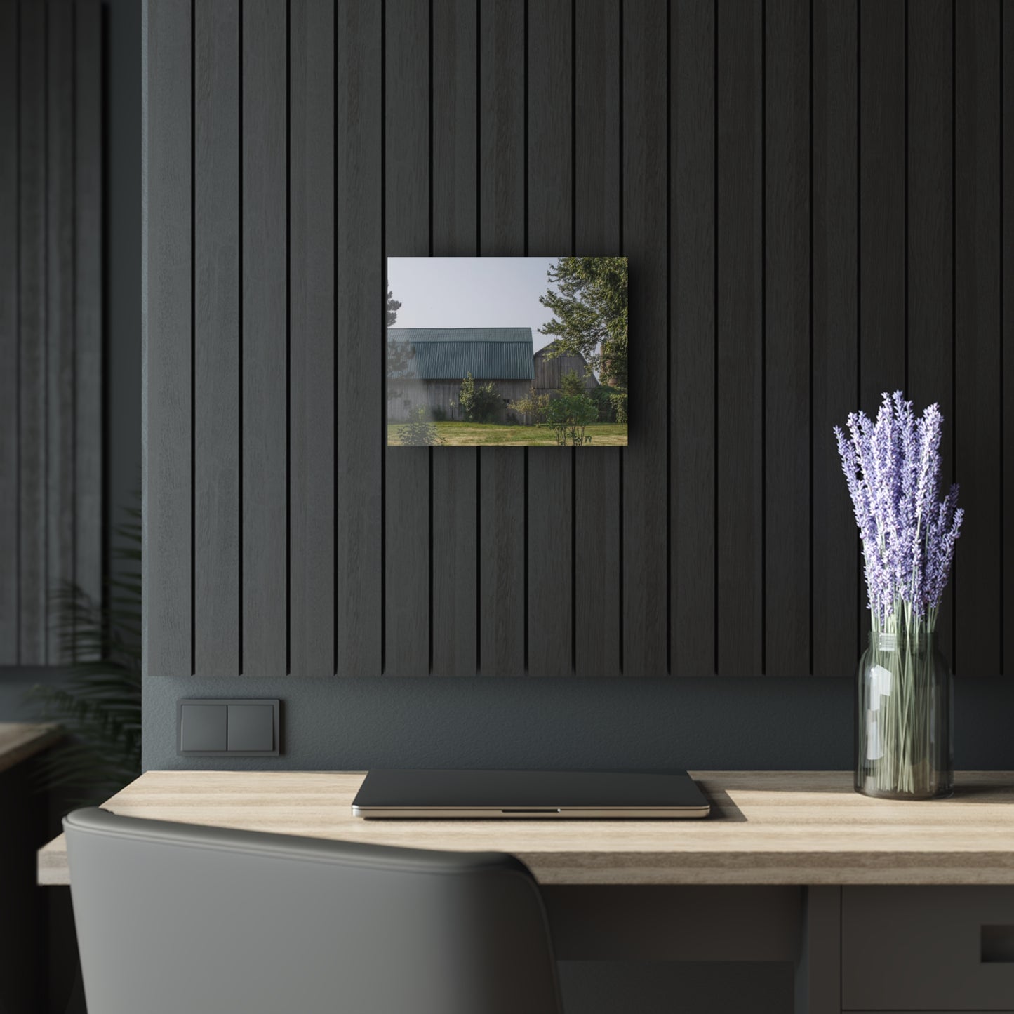 U R There Photography Bordman Road Greys Rustic Farmhouse Acrylic Wall Print