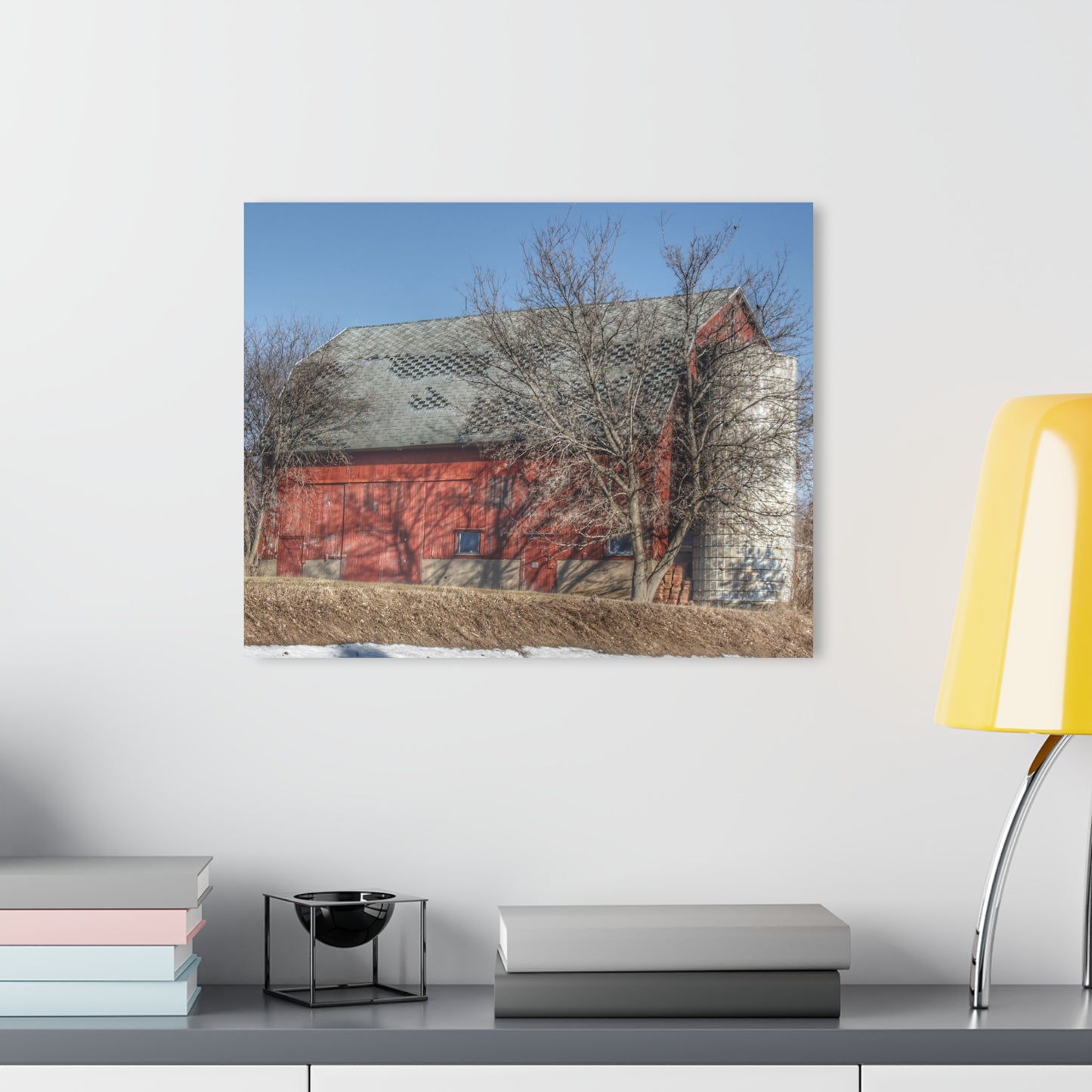 U R There Photography Van Dyke Red II Rustic Farmhouse Acrylic Wall Print