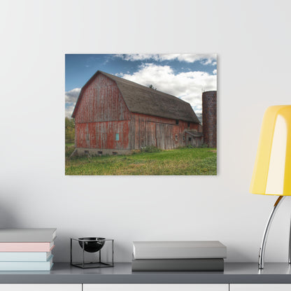 U R There Photography Baldwin Road Red Rustic Farmhouse Acrylic Wall Print