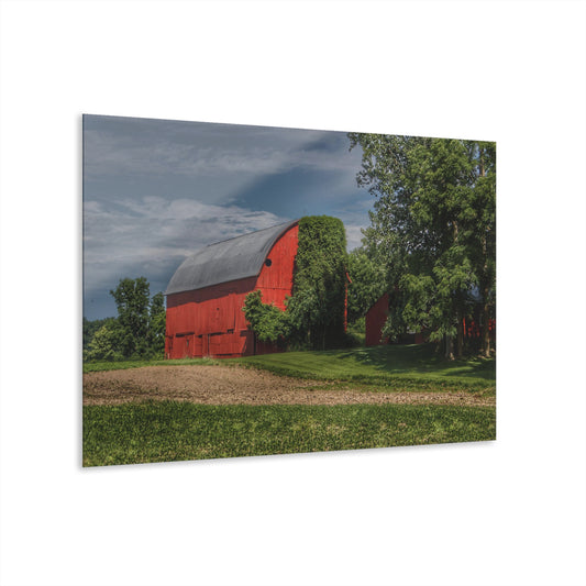 U R There Photography Catlin Road Red I Rustic Farmhouse Acrylic Wall Print