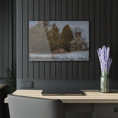 U R There Photography Vermilya Schoolhouse I Rustic Farmhouse Acrylic Wall Print