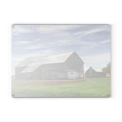 U R There Photography Bay Port Road Greys Rustic Farmhouse Tempered-Glass Cutting Board