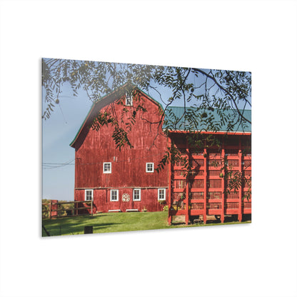 U R There Photography Gardner Road Red I Rustic Farmhouse Acrylic Wall Print