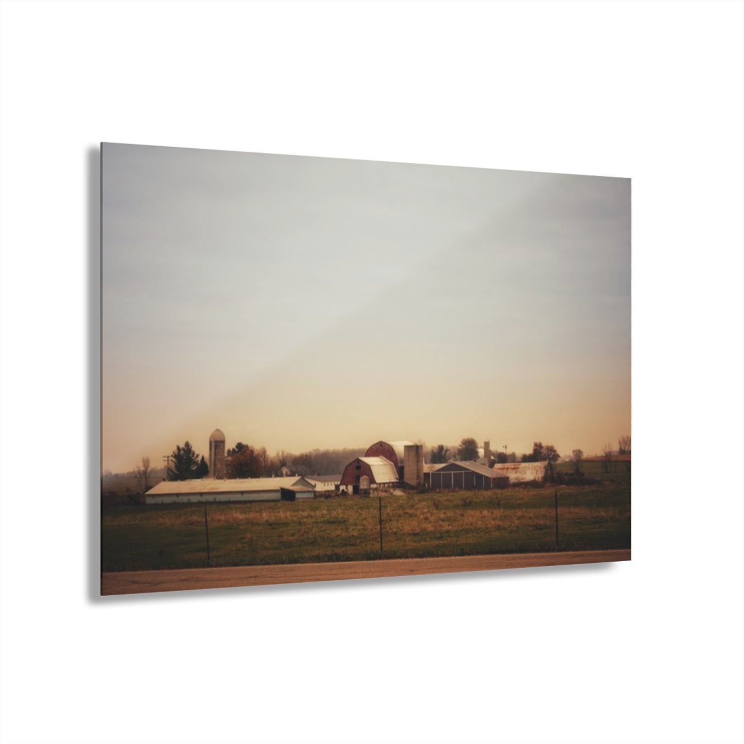 U R There Photography Marlette Road Farm II Rustic Farmhouse Acrylic Wall Print
